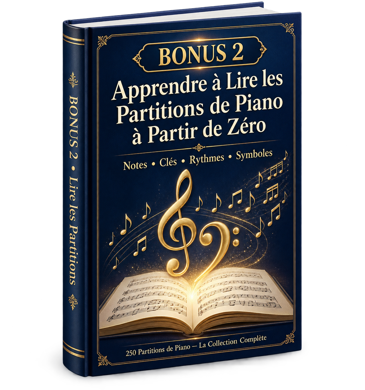 Couverture du bonus 2 : Apprendre à Lire les Partitions de Piano à Partir de Zéro